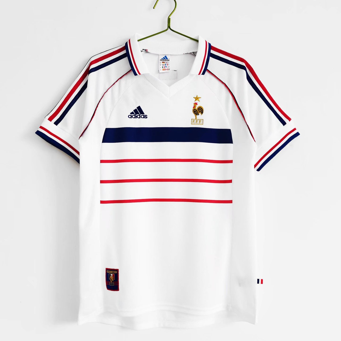 Maillot Retro France Blanc 1998