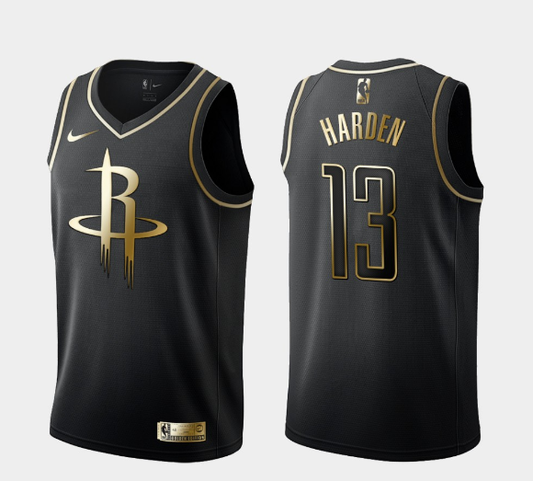 Maillot NBA James Harden Edition Dorée Houston Tockets